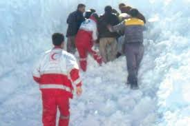 مرگ جوانی  رودبار در برف و سرما