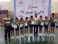 تیم کرمانشاه بر سکوی سوم ایستاد تیم کرمانشاه بر سکوی سوم ایستاد