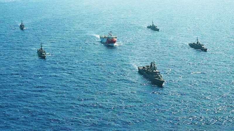 بکارگیری ۸ ناو برای حمایت از کشتی تحقیقاتی ترکیه بکارگیری ۸ ناو برای حمایت از کشتی تحقیقاتی ترکیه