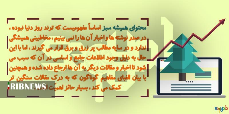 محتوای همیشه سبز چیست؟ + مثال کاربردی