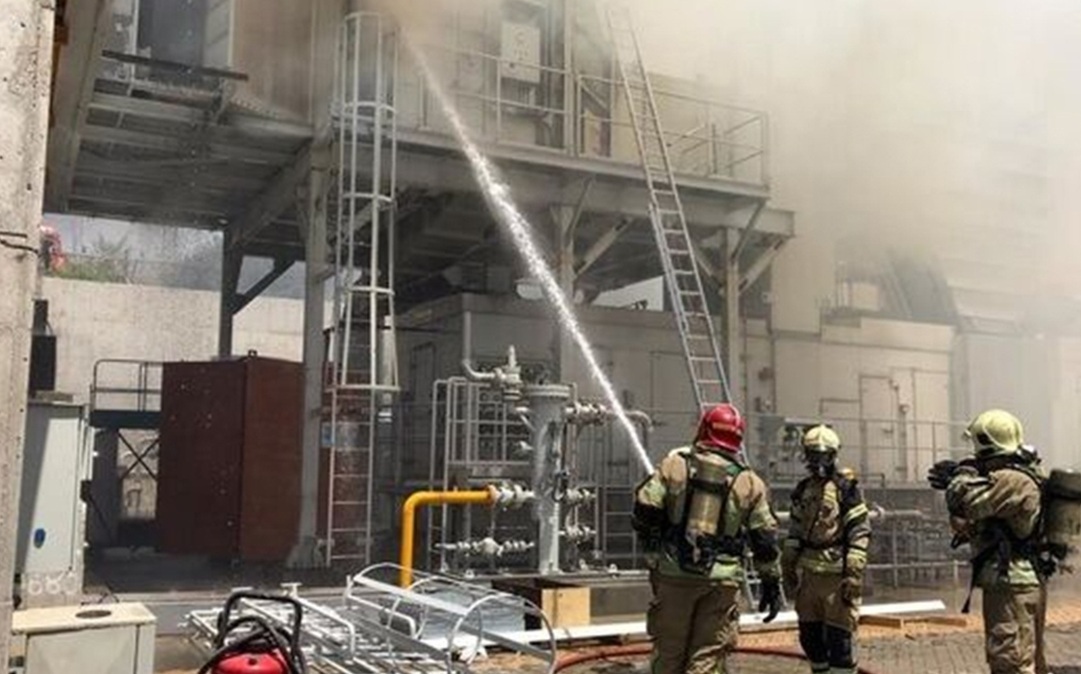 حریق در برج خنک‌کننده اداره برق ستارخان