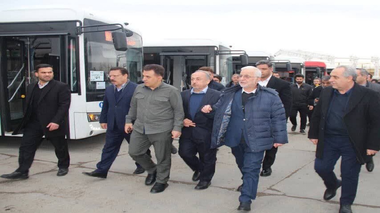 رونمایی از ۱۲۵ دستگاه اتوبوس جدید در ناوگان حمل‌ونقل عمومی تبریز