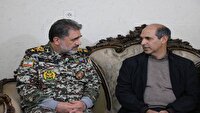 دیدار فرمانده قرارگاه مشترک پدافند هوایی خاتم الانبیا با جانبازان منطقه شمال‌غرب