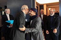 دیدار علی لاریجانی با سخنگوی انصارلله یمن