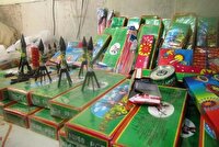 کشف بیش از ۱۲ هزار مواد محترقه غیر مجاز در لاهیجان