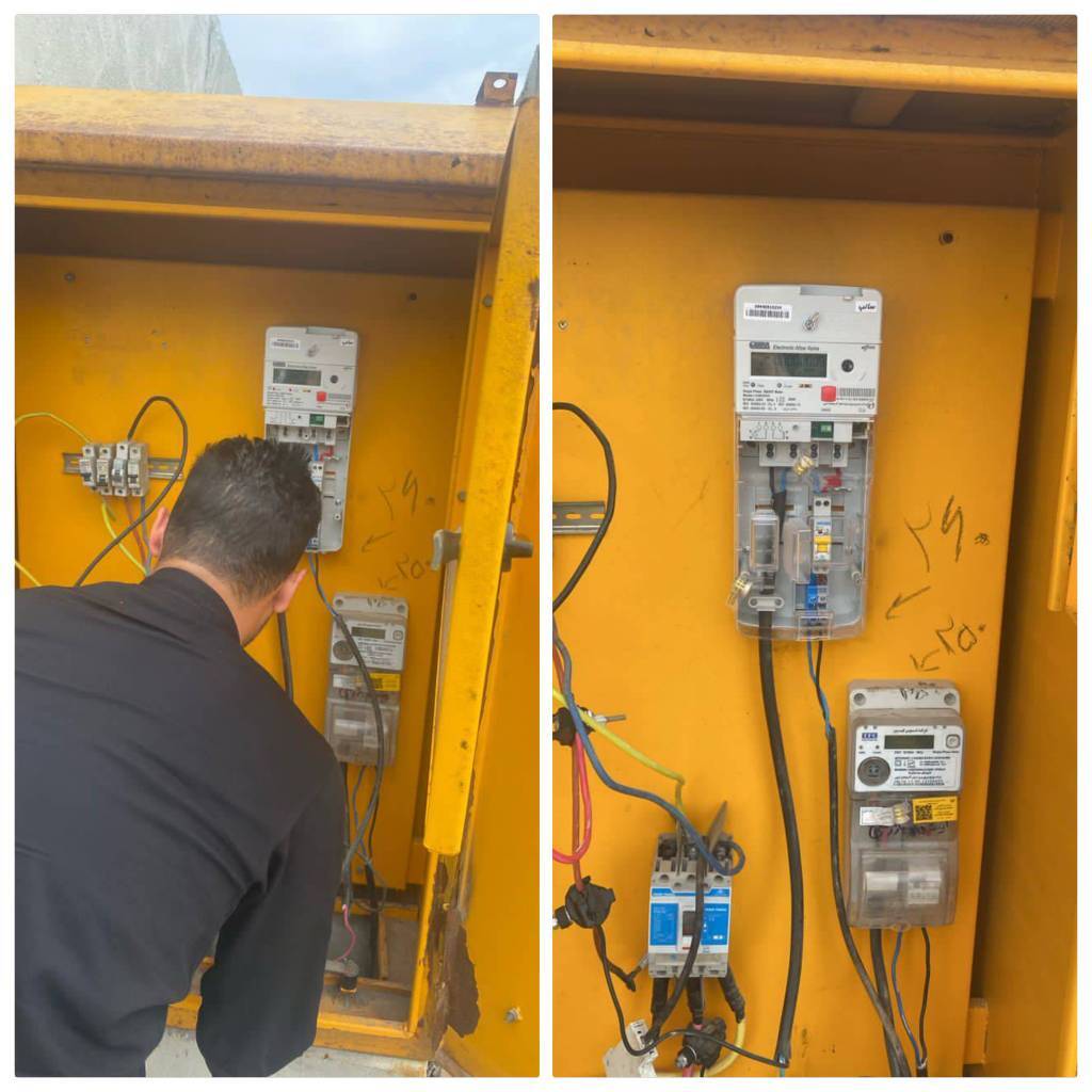 نصب و راه‌اندازی کنتور برق در محیط‌بانی شهید کلانتری پارک ملی دریاچه ارومیه