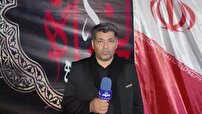 تزیین عزاداری حسینی روستای خانقاه آذرشهر به پرچم ایران
