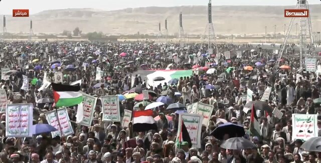 ۴۰ راهپیمایی گسترده در صعده یمن در حمایت از غزه