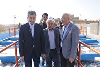 افتتاح سامانه یکپارچه تصفیه‌خانه فاضلاب بهداشتی شهرداری درچه