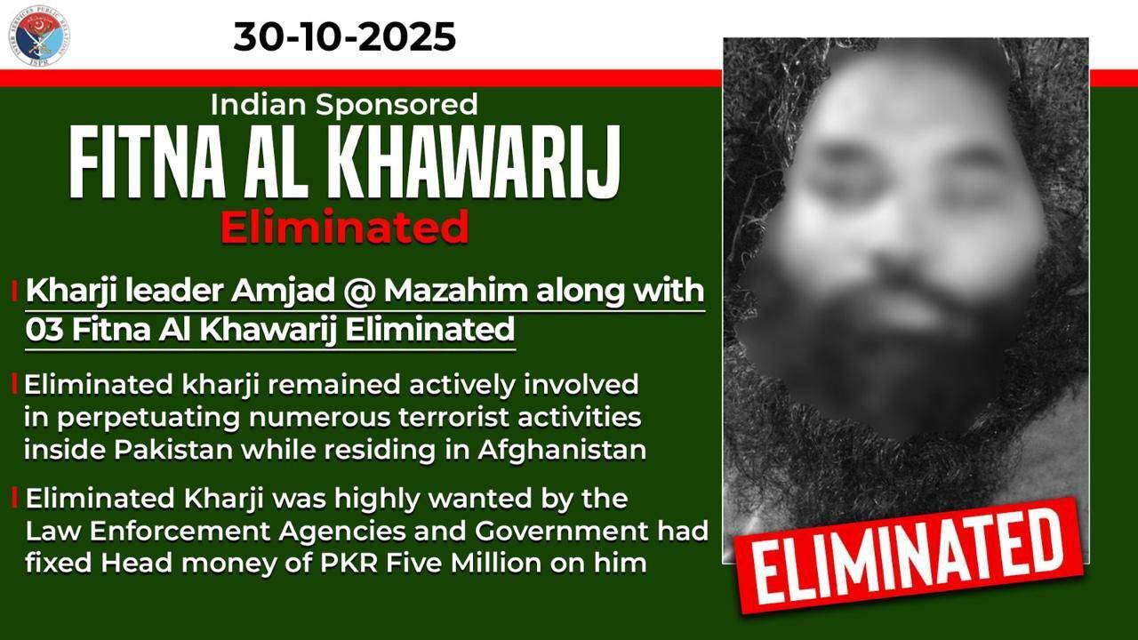 هلاکت سرکرده مهم گروه تروریستی تحریک طالبان در عملیات ارتش پاکستان