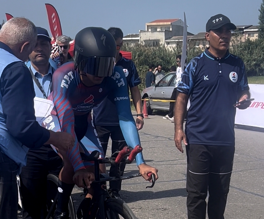 قهرمانی میرباقری در تایم تریل انفرادی لیگ برتر دوچرخه‌سواری جاده