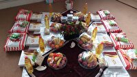 اهدای بسته‌های حمایتی شب یلدا در آباده