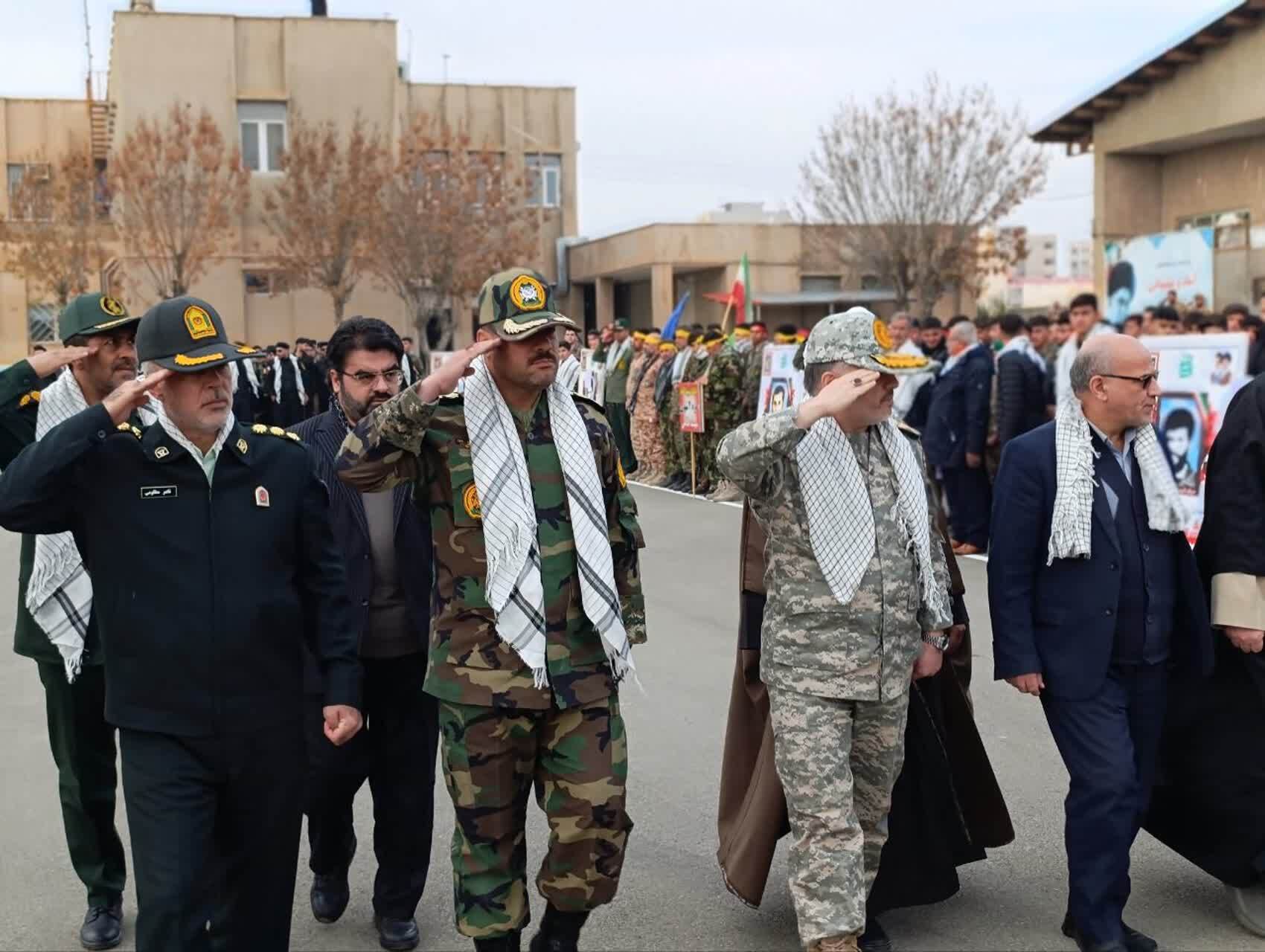 رزمایش اقتدار بسیج در سپاه سلماس 