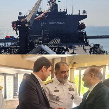 شناور راهبردی کردستان در خلیج فارس به آب انداخته شد