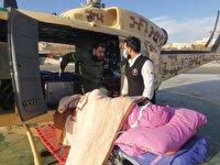 خدمت‌رسانی به مصدوم ۱۷ ساله‌ با اورژانس هوایی