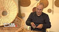 کارآفرینی هنرمند لرستانی با سبدبافی