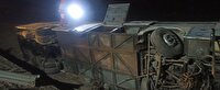 واژگونی اتوبوس مسافربری در محور زاهدان ـ بم