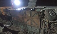 واژگونی اتوبوس مسافربری در محور زاهدان – بم