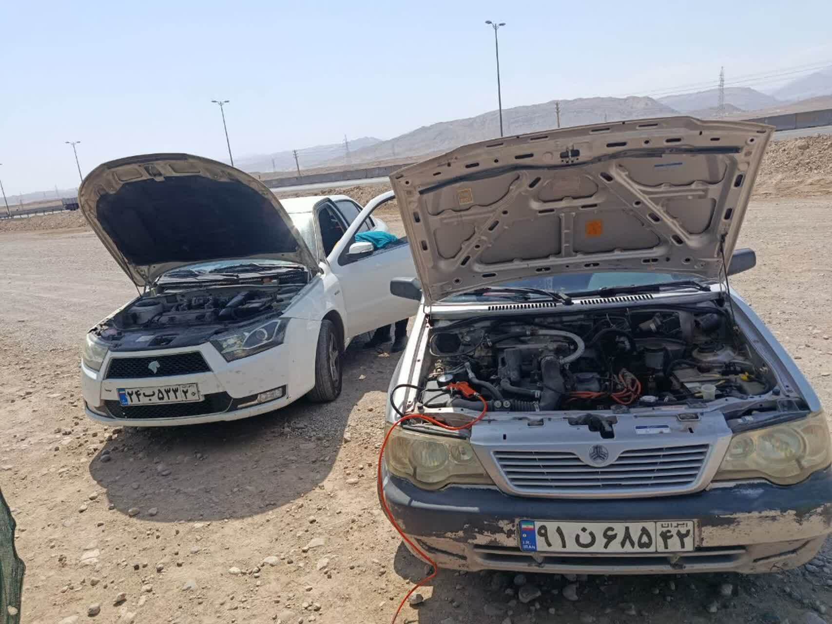 استقرار موکب خدمات خودرو در سمنان