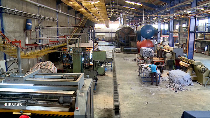 خط تولید چرم