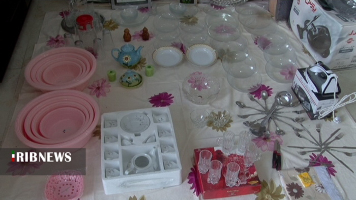 اهدای جهیزیه به نوعروسان نیازمند در مراغه